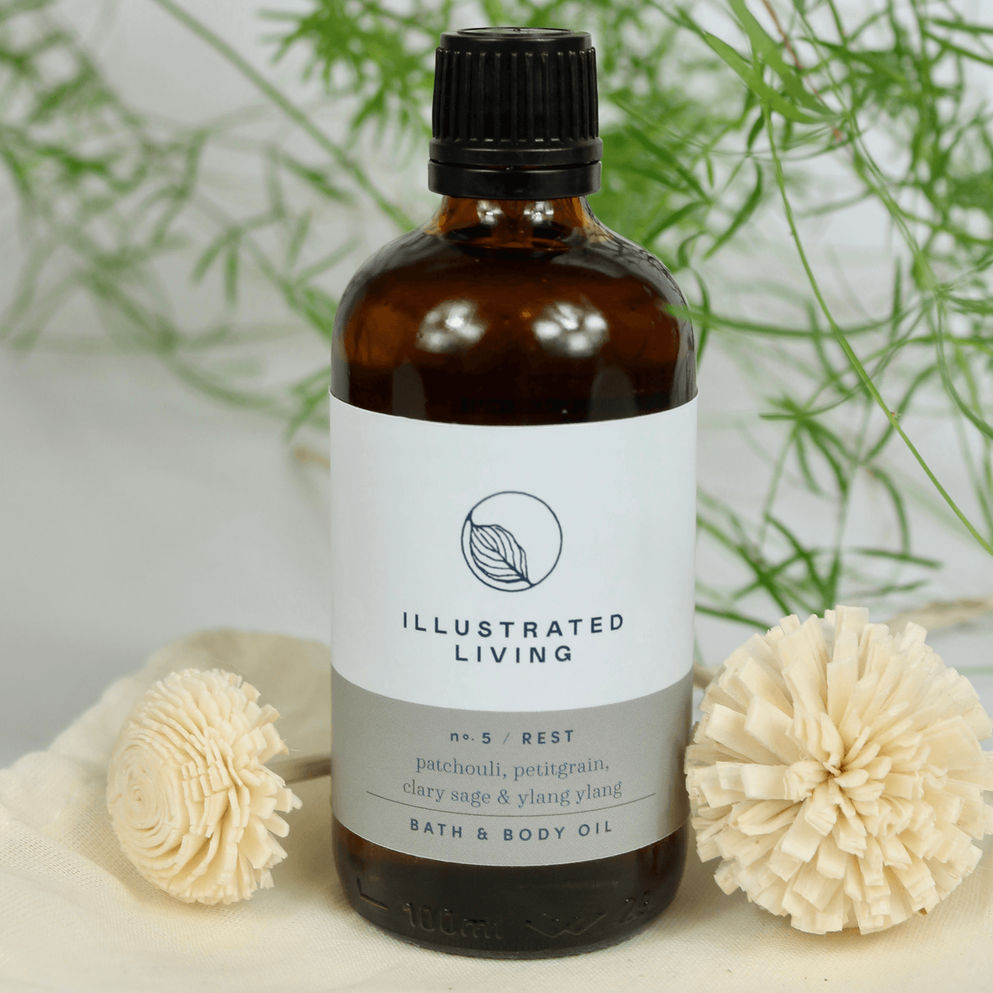 Illustrated Living Rest No.5 Bath and Body Oil 100ml