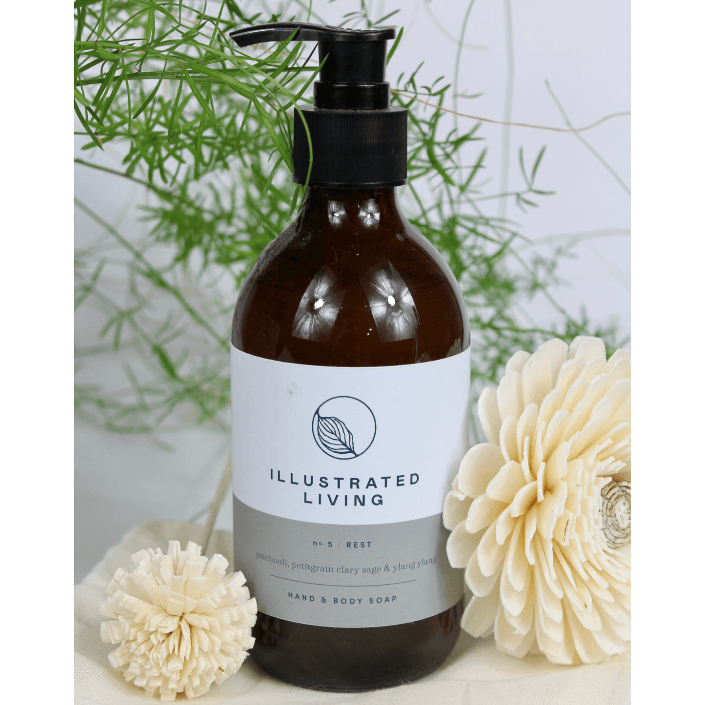 Illustrated Living Rest No.5 Hand and Body Wash 300ml