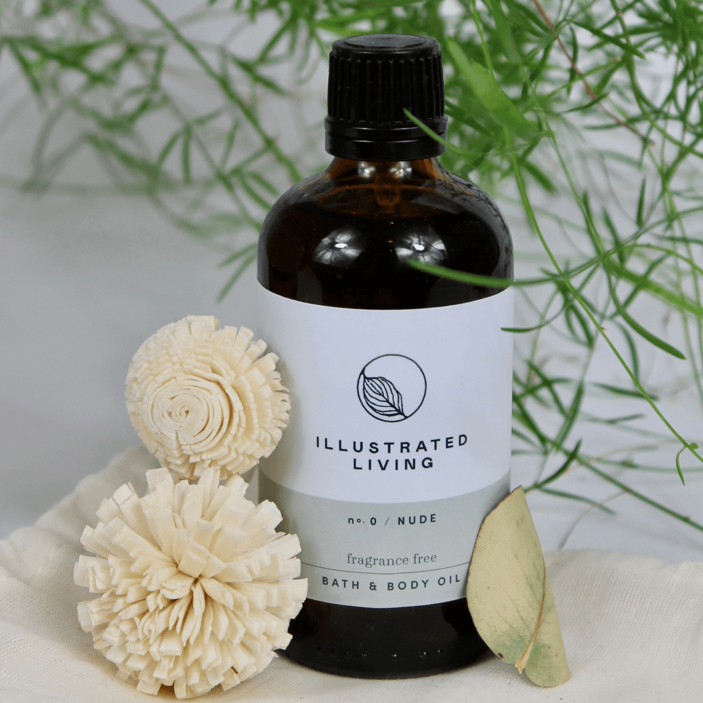 Illustrated Living Nude No.0 Bath and Body Oil 100ml