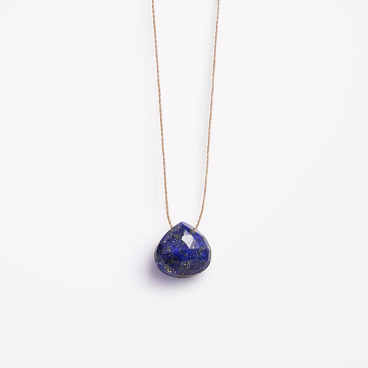 Fine Cord Gemstone Necklace - Lapis Lazuli