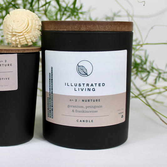 Illustrated Living Nurture No 2 Natural Wax Candle