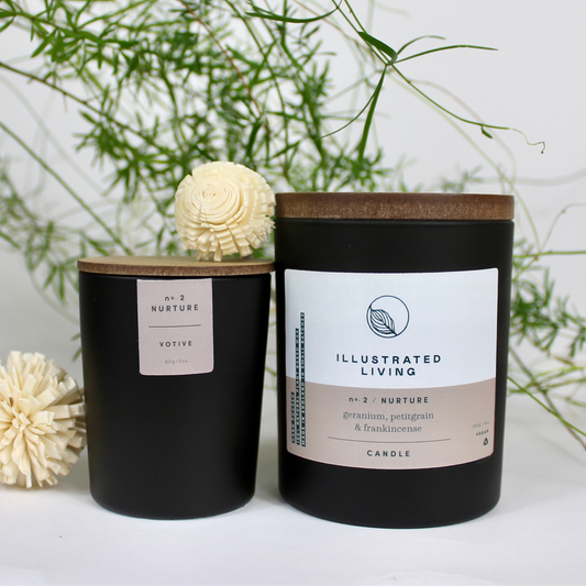 Illustrated Living Nurture No.2 Natural Wax Candle