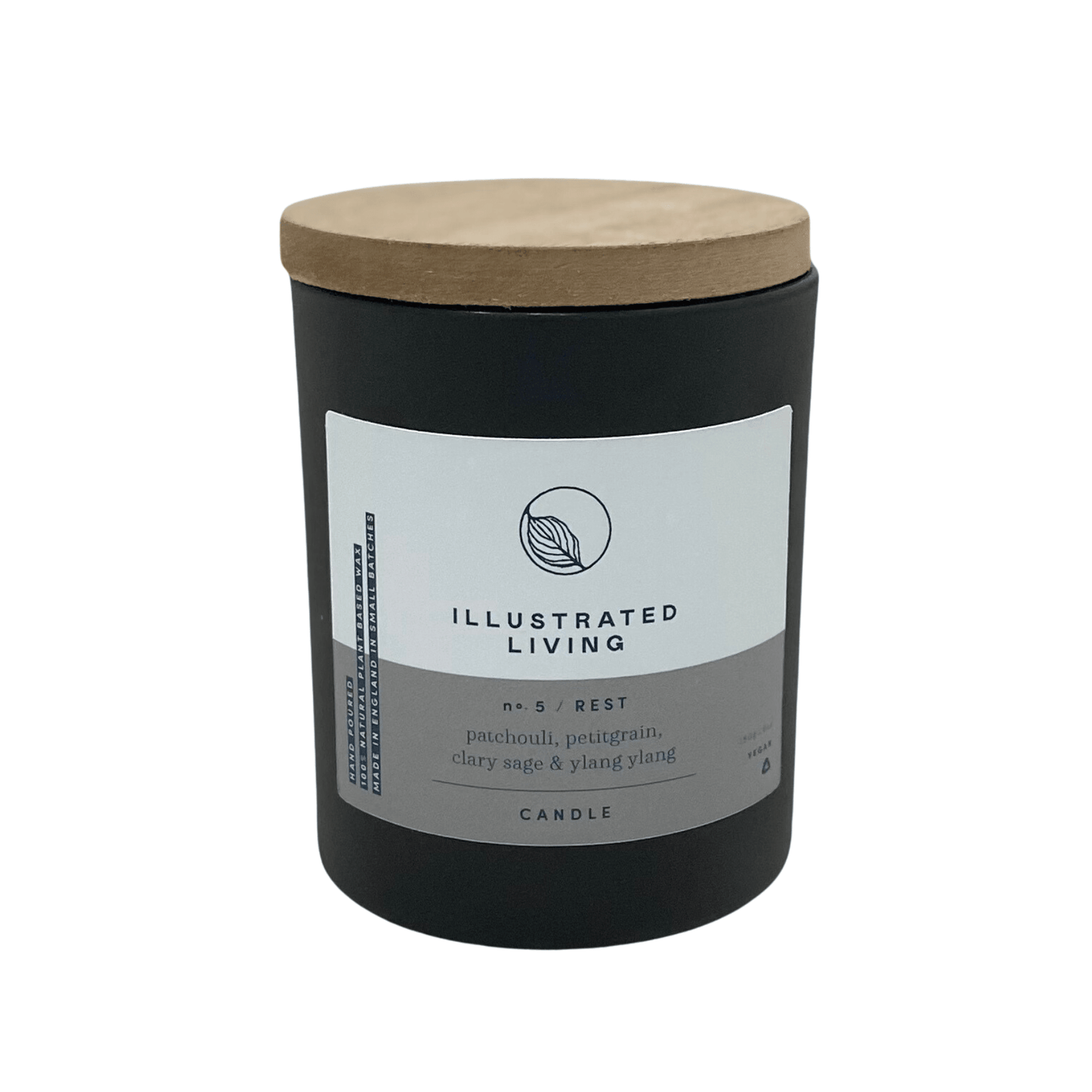 Illustrated Living Rest No.5 Natural Wax Candle