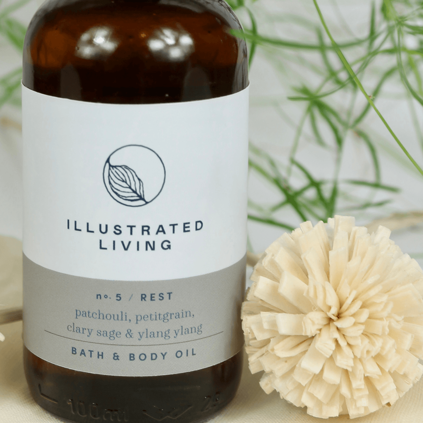 Illustrated Living Rest No.5 Bath and Body Oil 100ml