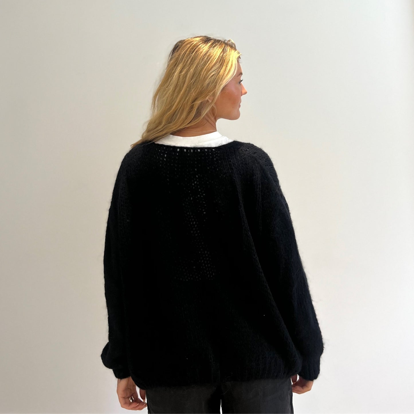 OST London Smila Mohair Cardigan - Black