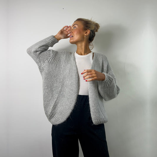 Smila Mohair Cardigan - Light Grey