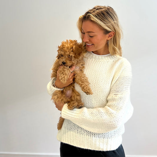 Olivia Mohair Jumper - White