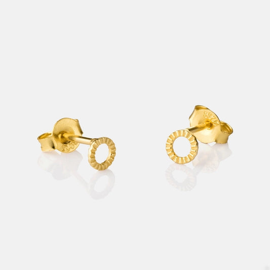 Gold Stud Earrings - Madrid