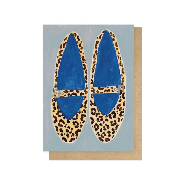 Greetings Card - Leopard Shoes
