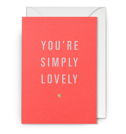 Lagom Greetings Card - Simply Lovely