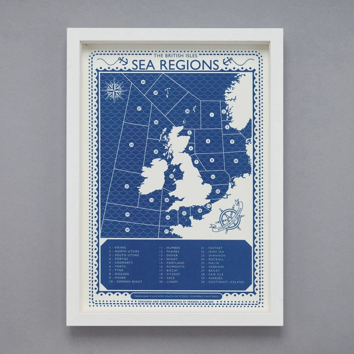 A3 Screen Print - British Sea Regions