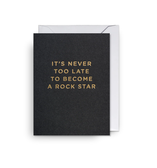 Mini Greetings Card - Become a Rockstar