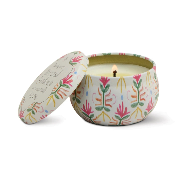 Tin Candle - Bronzed Gardenia