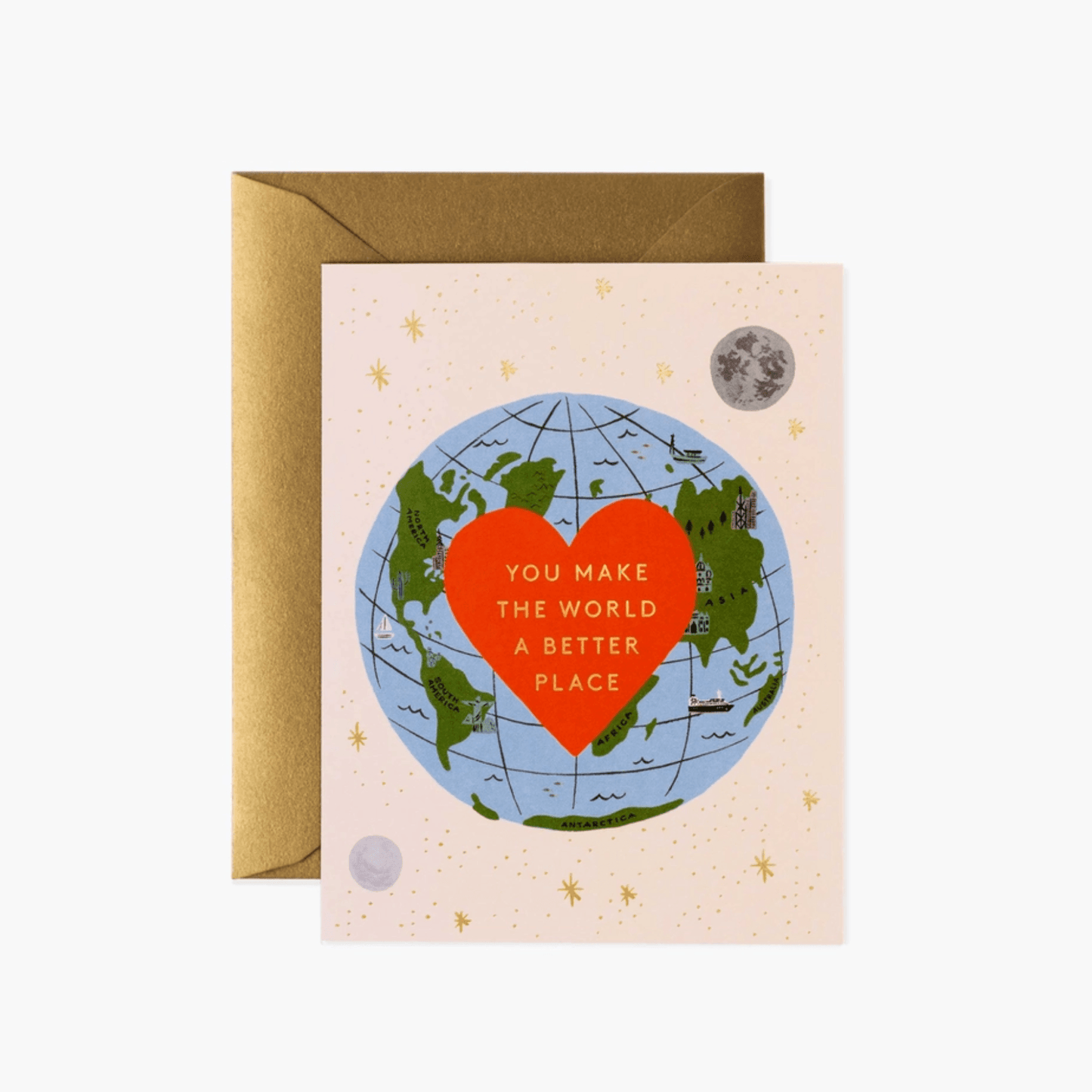 Rifle Paper Greetings Card - You Make The World Better