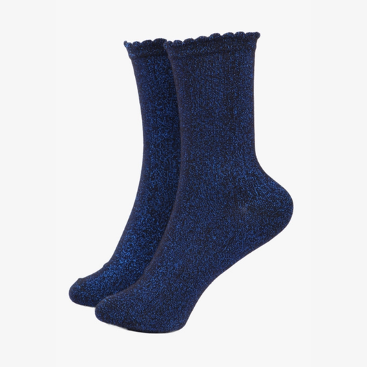 Glitter Socks - Blue