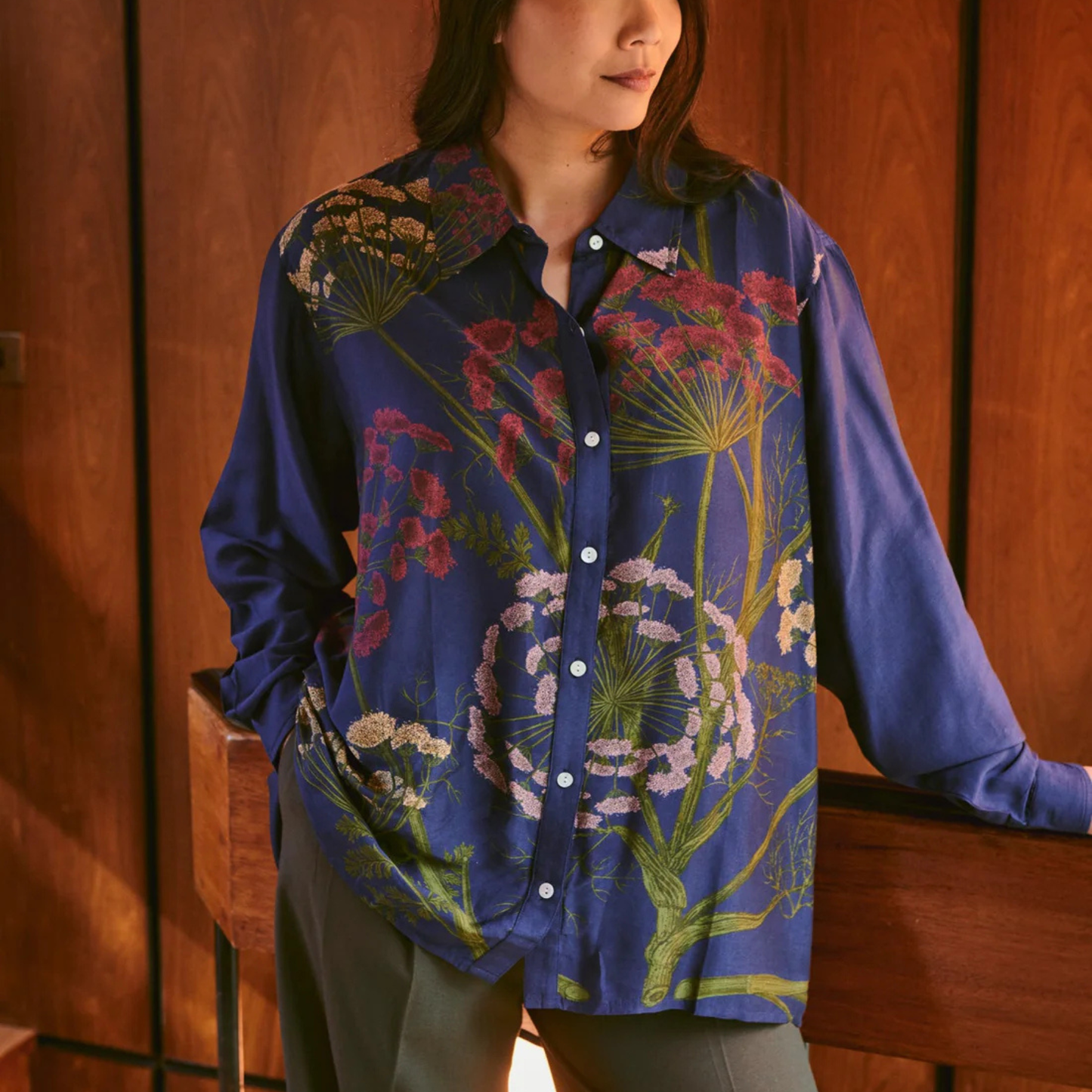 Oversized Shirt - Parsley Seed Navy