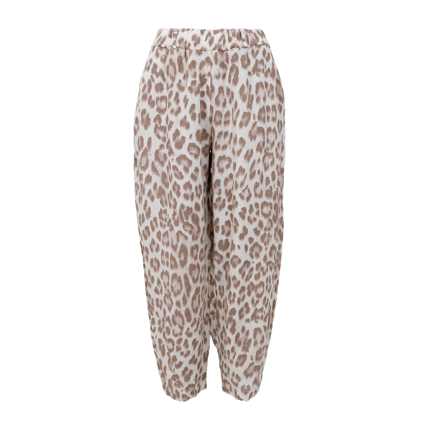 Melina Linen Trousers - Leopard