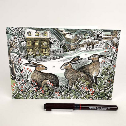 Mini Advent Calendar - We Three Hares