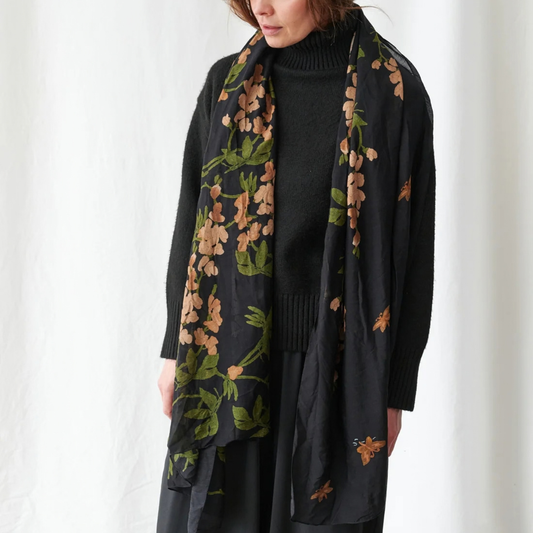 Scarf - Wisteria Black
