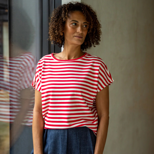 Wei Stripe Top - Red