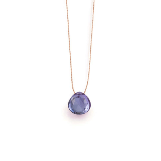 Wanderlust Life Fine Cord Gemstone Necklace - Alexandrite Quartz