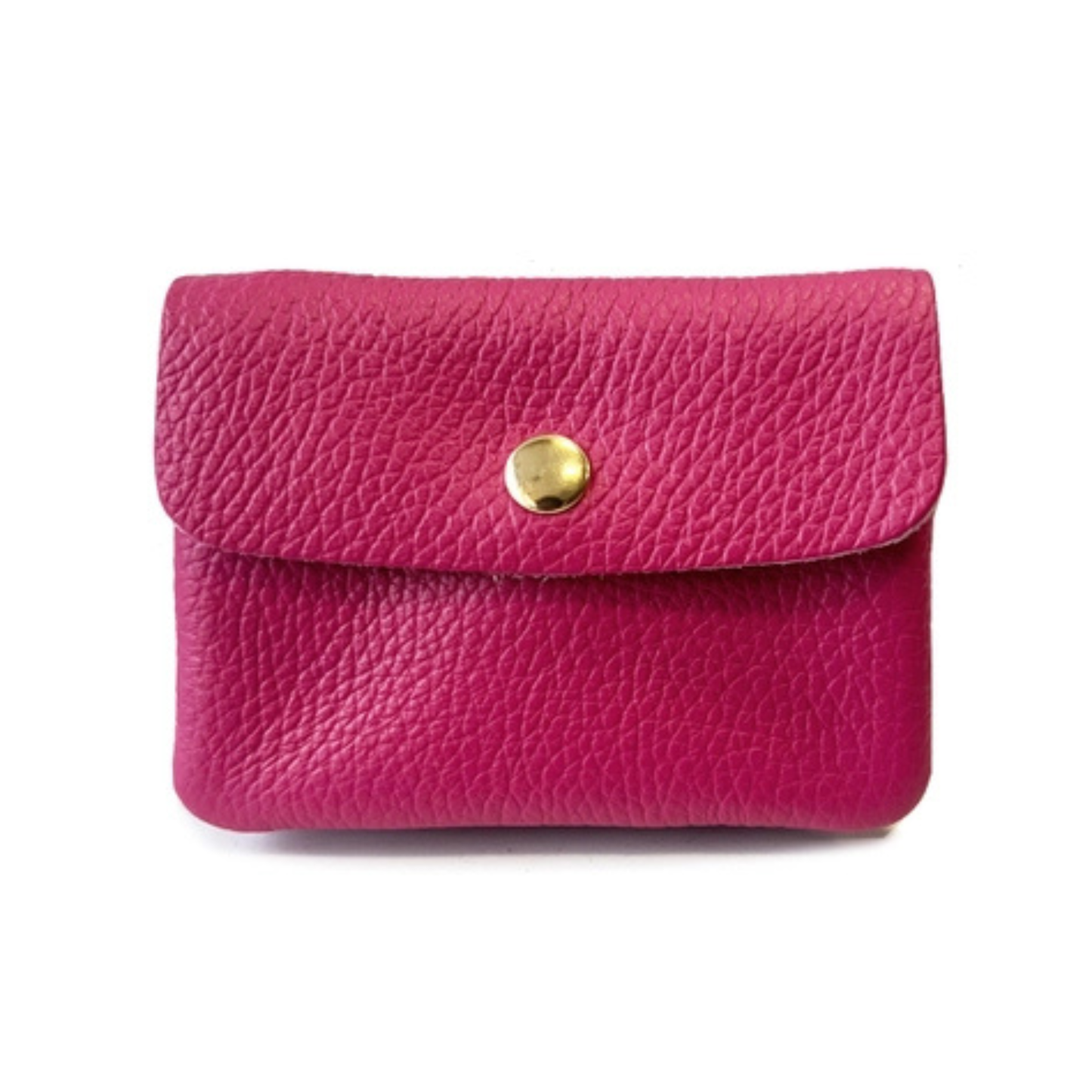 Leather Coin Purse - Fuchsia Pink