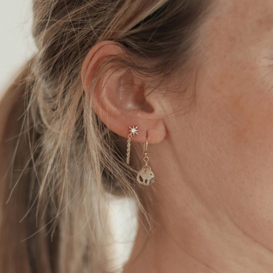 Isla Drop Earrings - Leopard Jasper