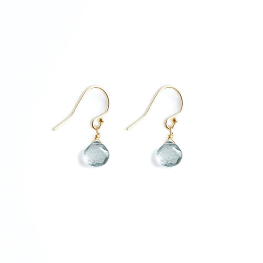 Wanderlust Life March Birthstone Isla Drop Earrings - Aquamarine