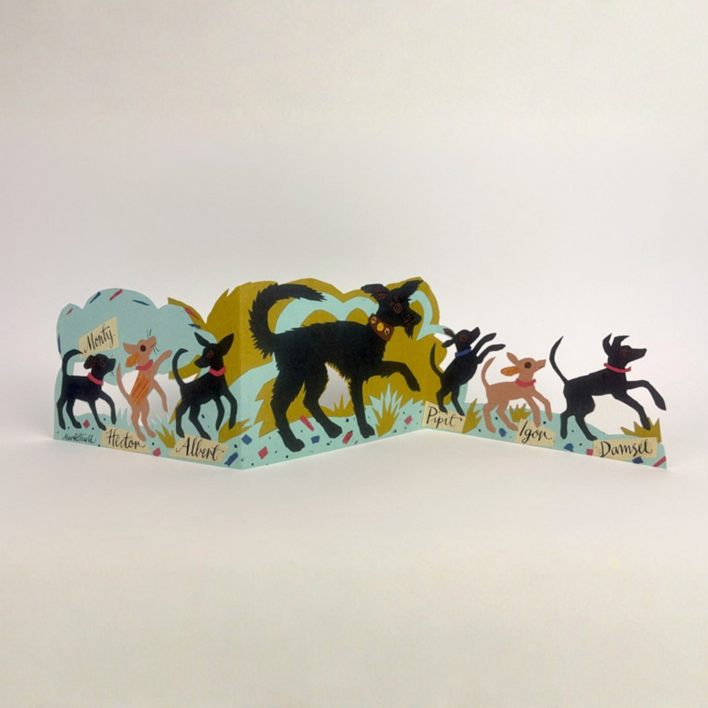 Greetings Card - Puppy Parade