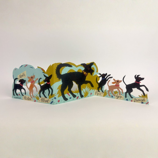 Greetings Card - Puppy Parade