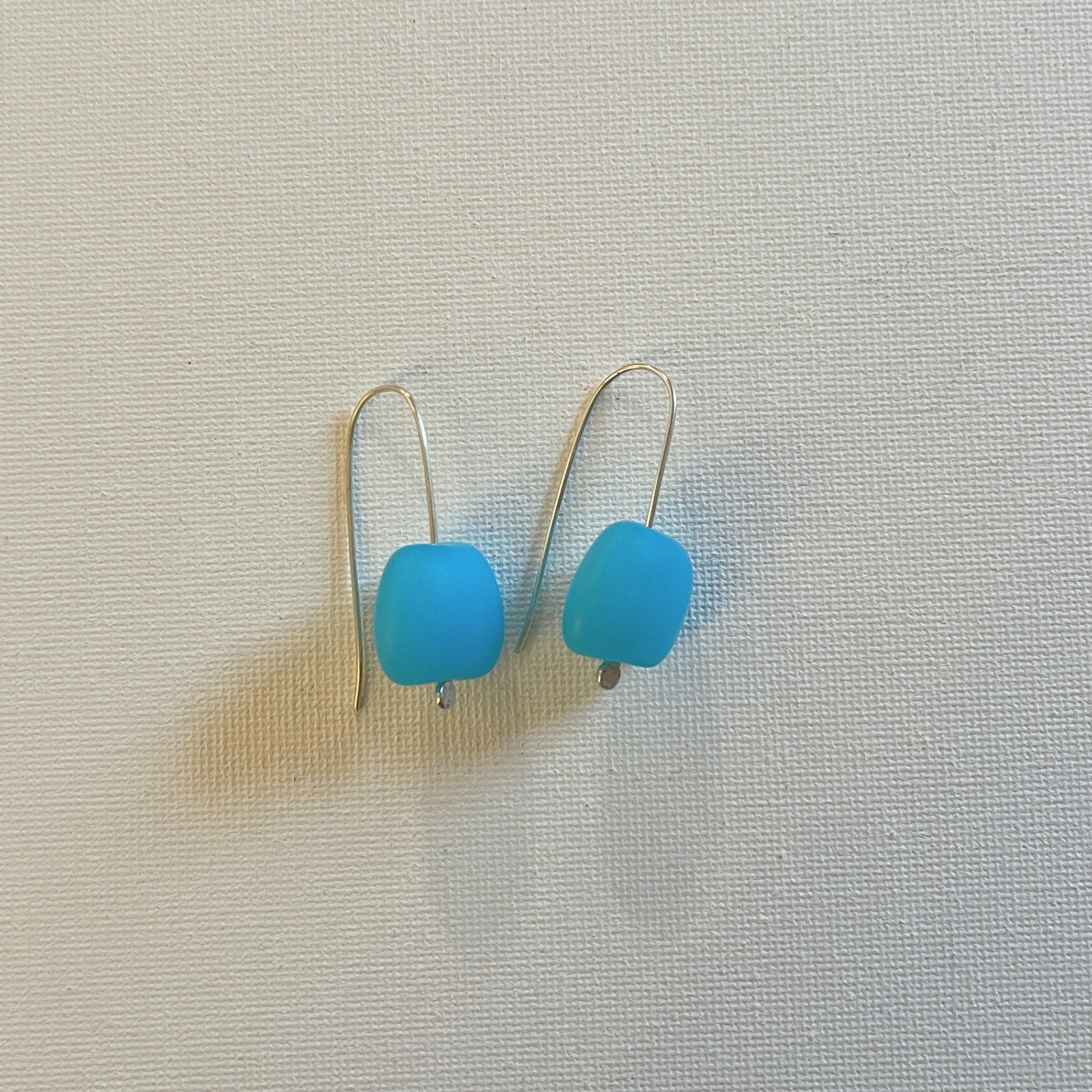 Glass Drop Earrings - Turquoise