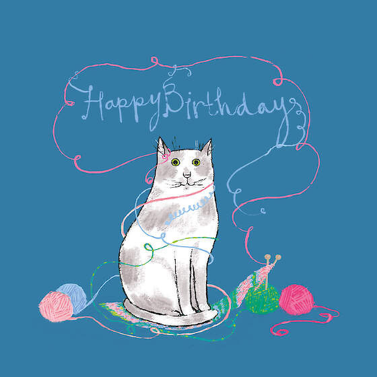 Greetings Card - Birthday Knitting Project