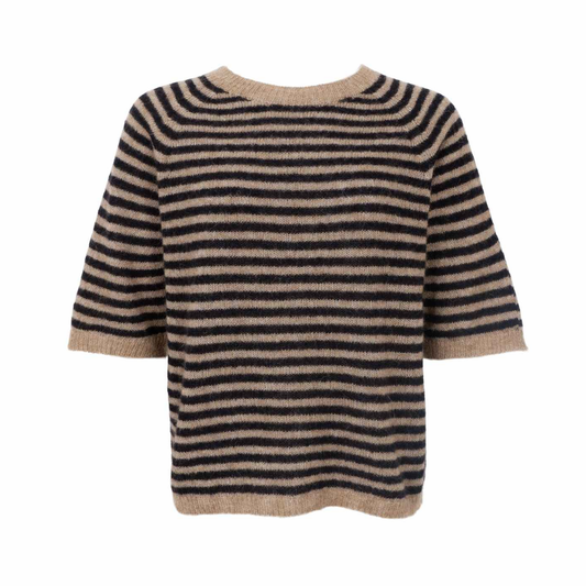 Dell Striped Jumper - Black and Brown