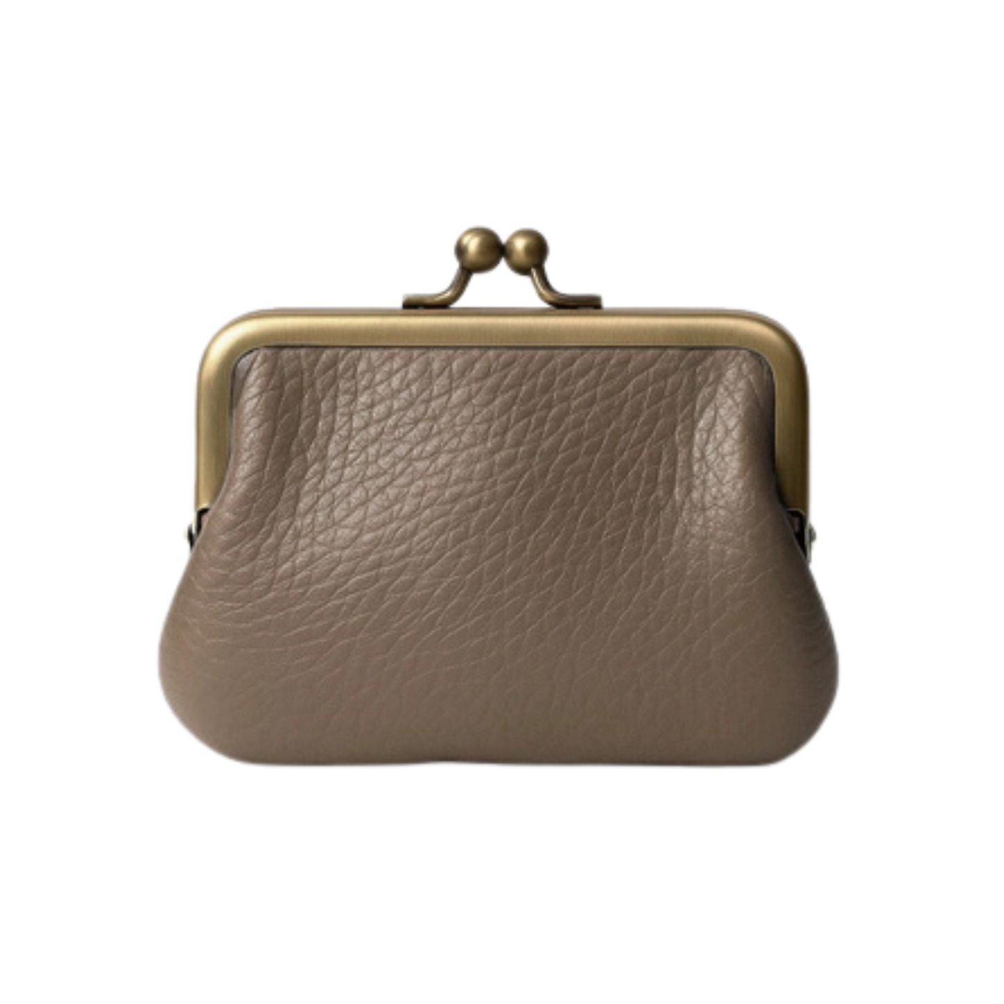 Leather Coin Purse - Taupe