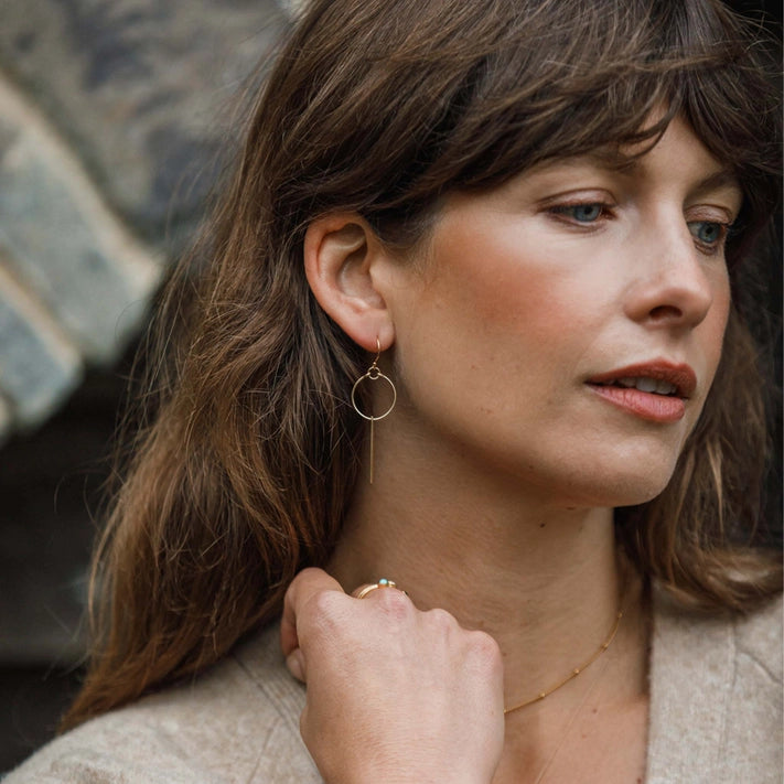 Gold Hoop Earrings - Aktis