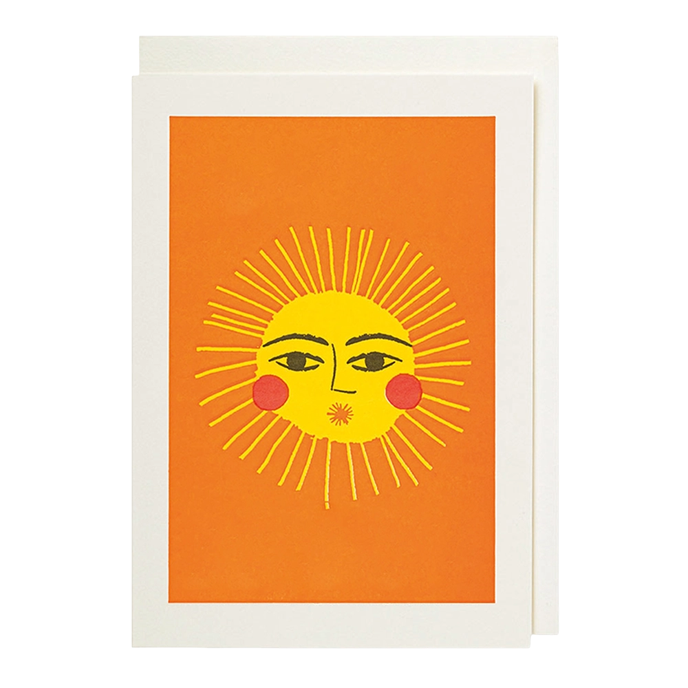 Mini Greetings Card - The Sun