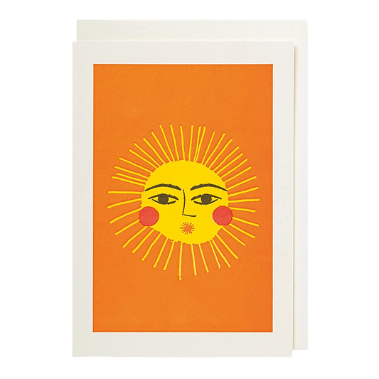 Mini Greetings Card - The Sun
