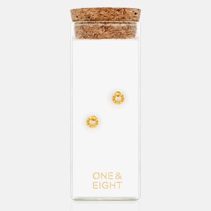 Gold Stud Earrings - Madrid