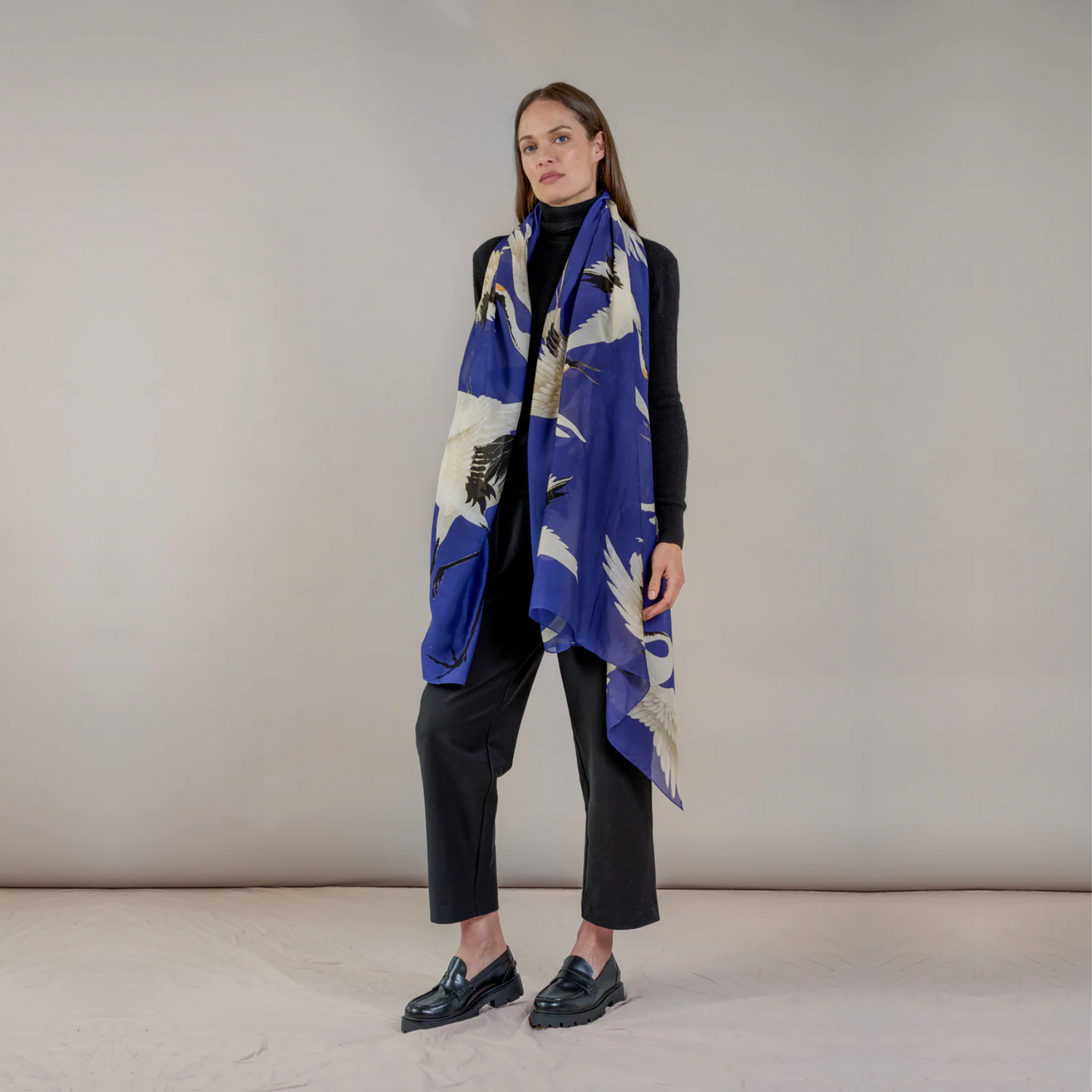 One Hundred Stars Scarf - Stork Royal Blue