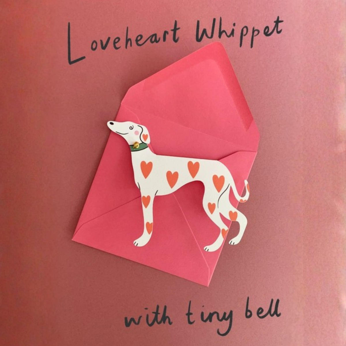Greetings Card - Loveheart Dog