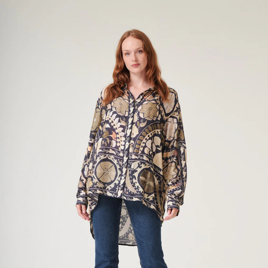 Oversized Shirt - Susani Charcoal