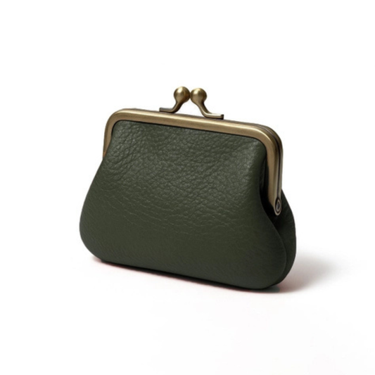 Leather Coin Purse - Khaki