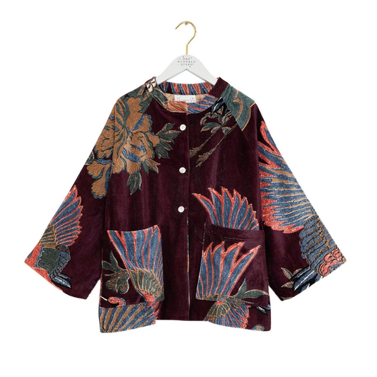 Velvet Jacket - Crane Plum