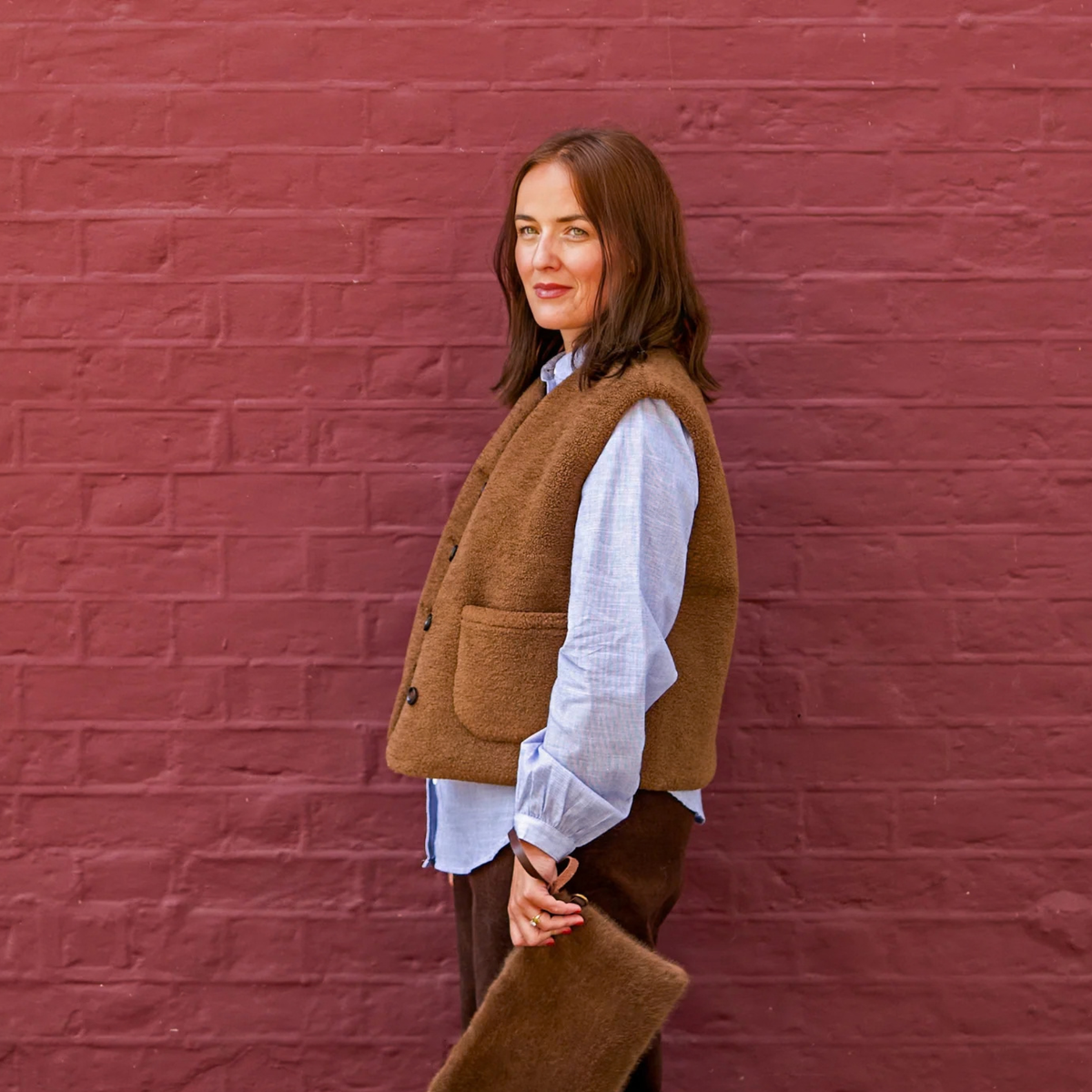 Demi Gilet - Tobacco Brown