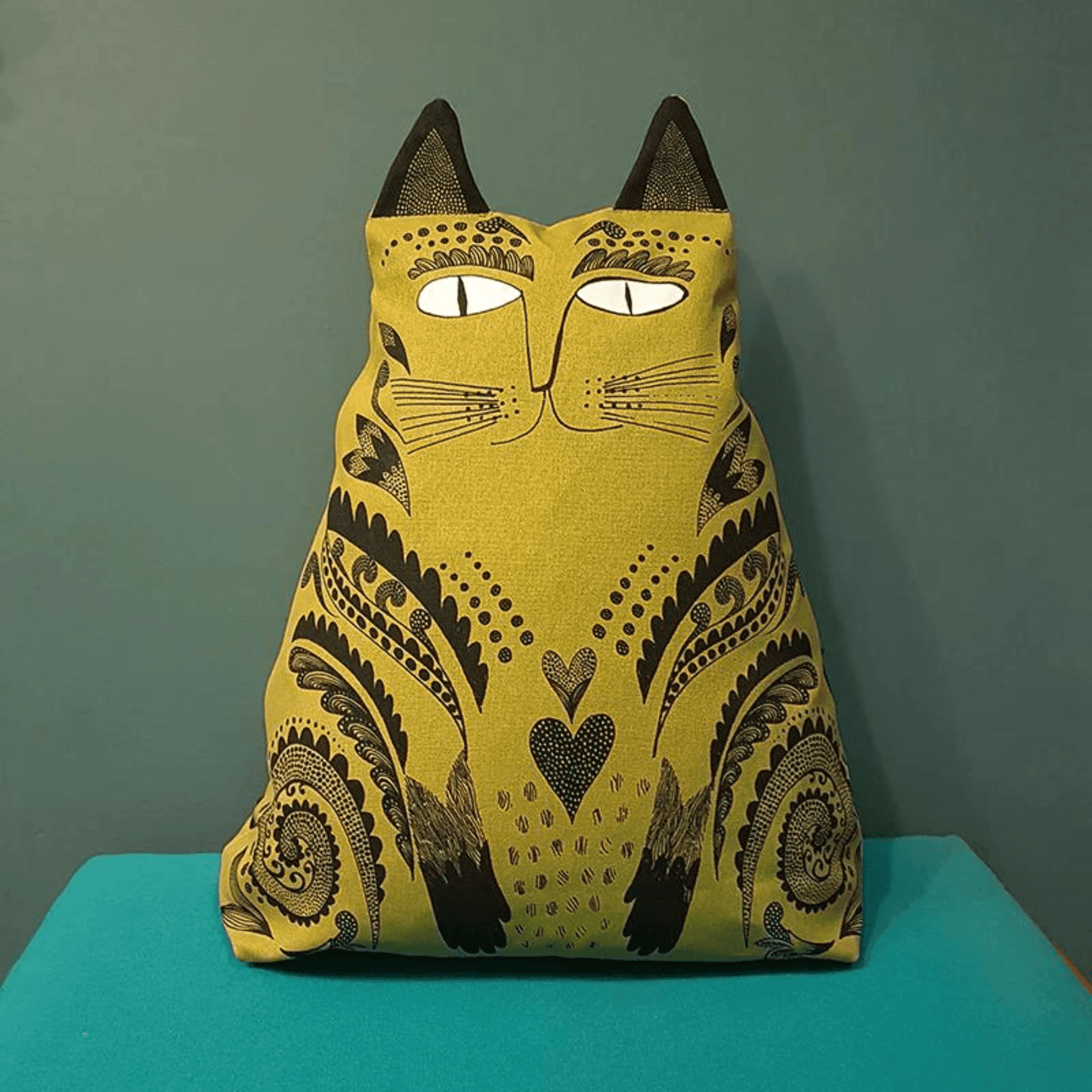 Lush Designs Kitty Cushion - Chartreuse