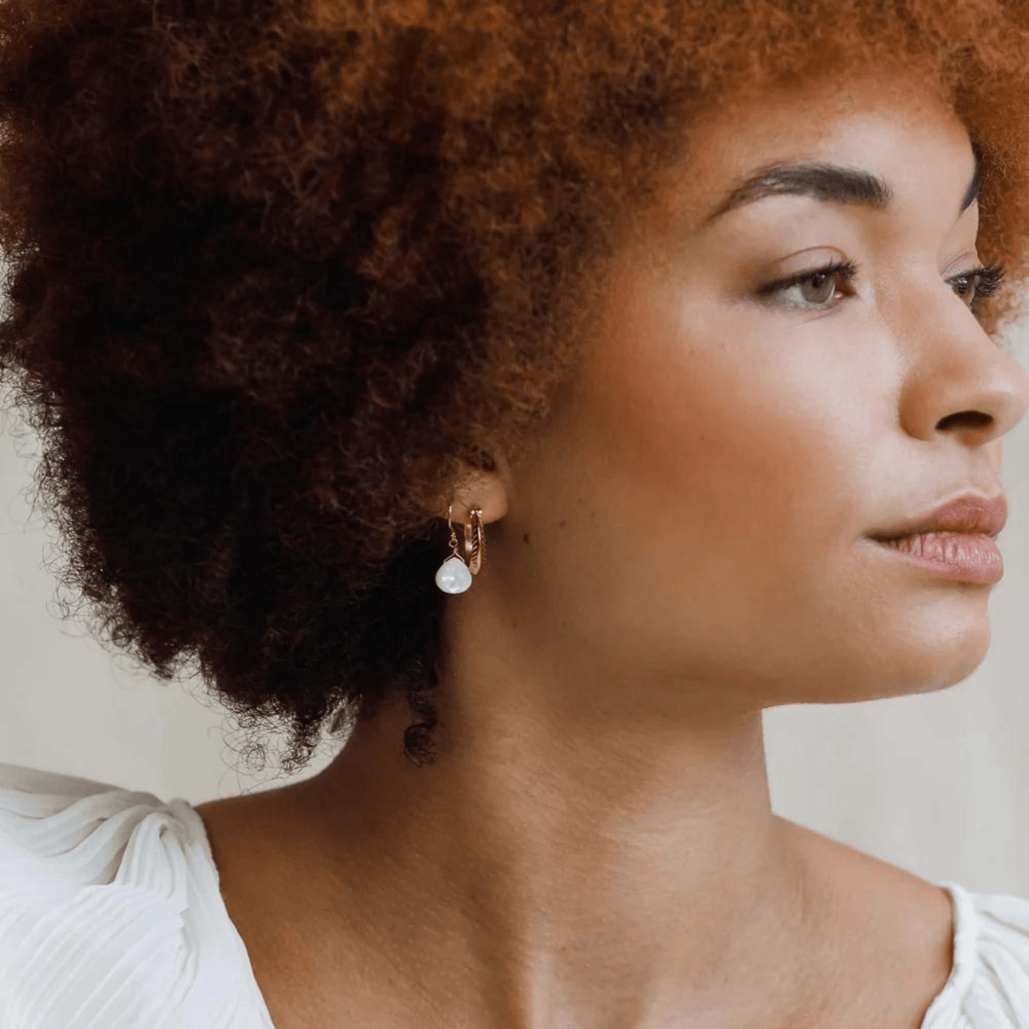 Wanderlust Life Isla Drop Earrings - Mother of Pearl