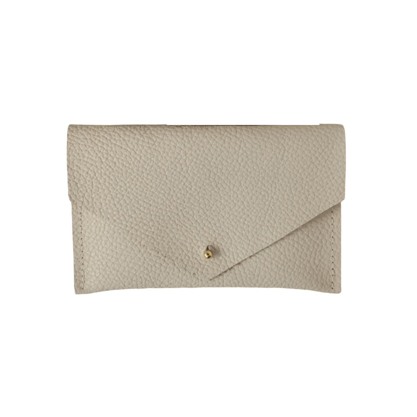 Studio Lowen Pebbled Leather Pouch - Cream White