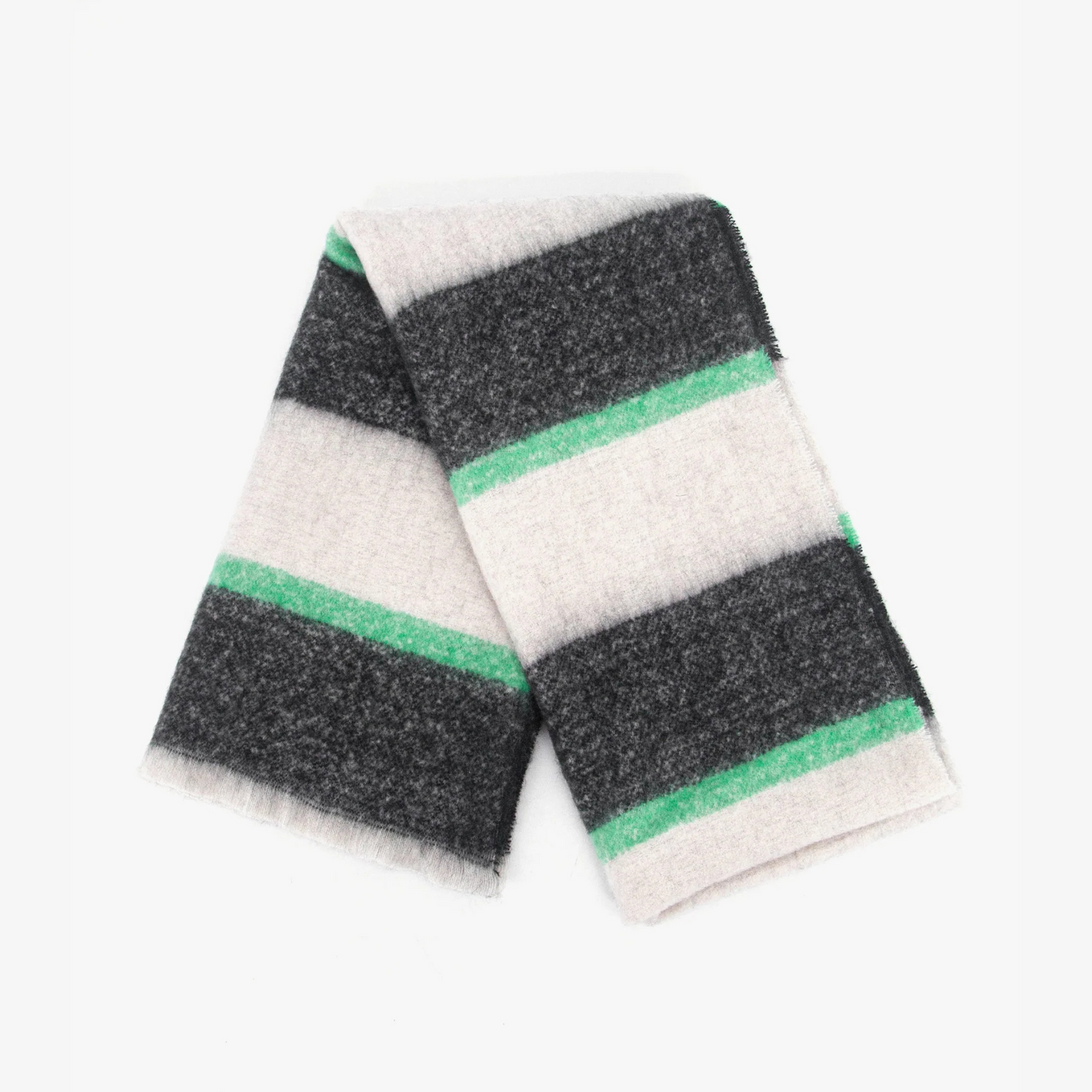 MSH Blanket Scarf - Black and Mint