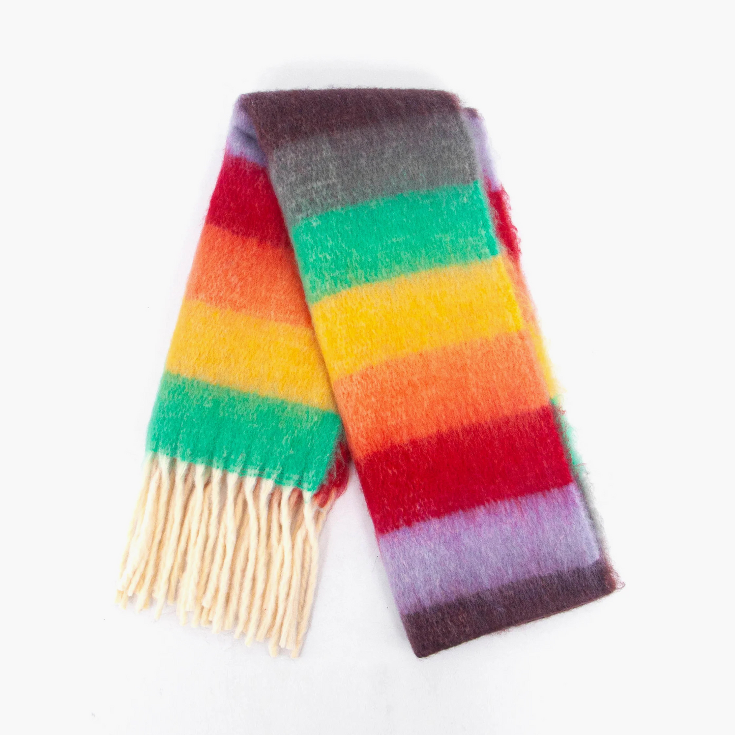 MSH Blanket Scarf - Rainbow Stripe