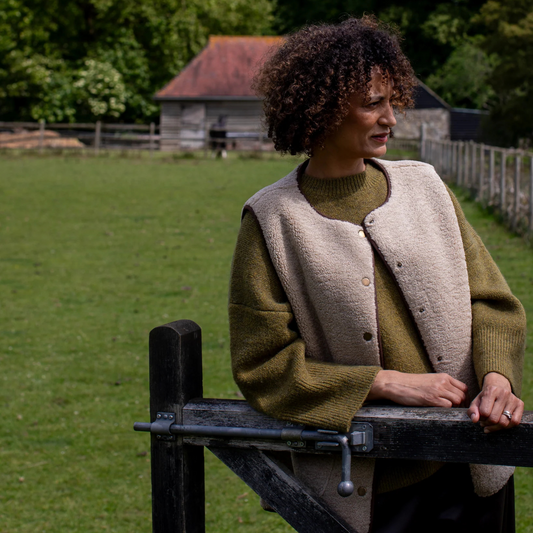 Abby Gilet Jacket – Oat